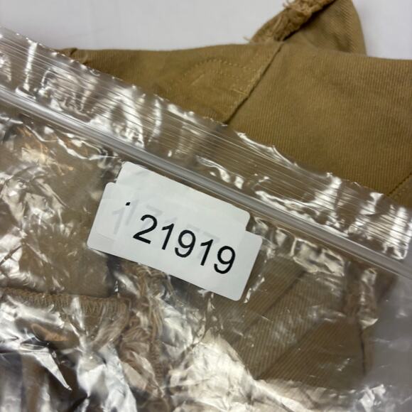 I.AM.GIA Skylar Skirt Raw Hem Pleated Tan Mini Skirt Women's Large Y2K - Picture 8 of 8